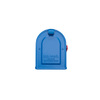 Architectural Mailboxes MB1 Post Mount Mailbox Blue with Red Flag 7600BE